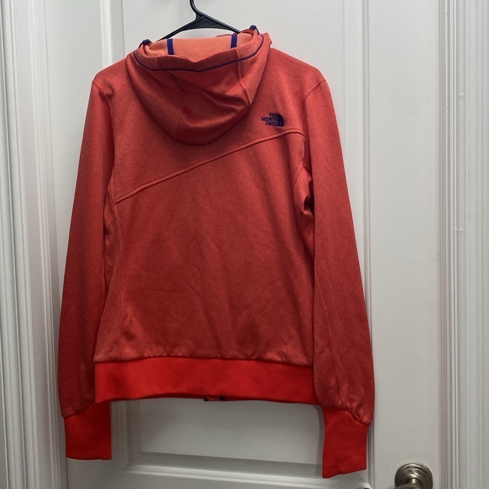 The North Face Women’s Orange Full Zip Hoodie Jacket Size Medium - Picture 13 of 14